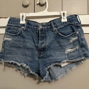 We the Free distressed jean shorts